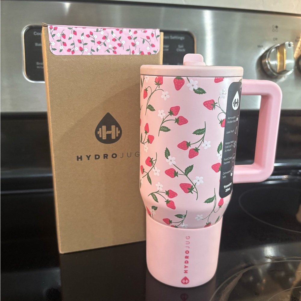 HydroJug Pink Strawberry 20oz Traveler